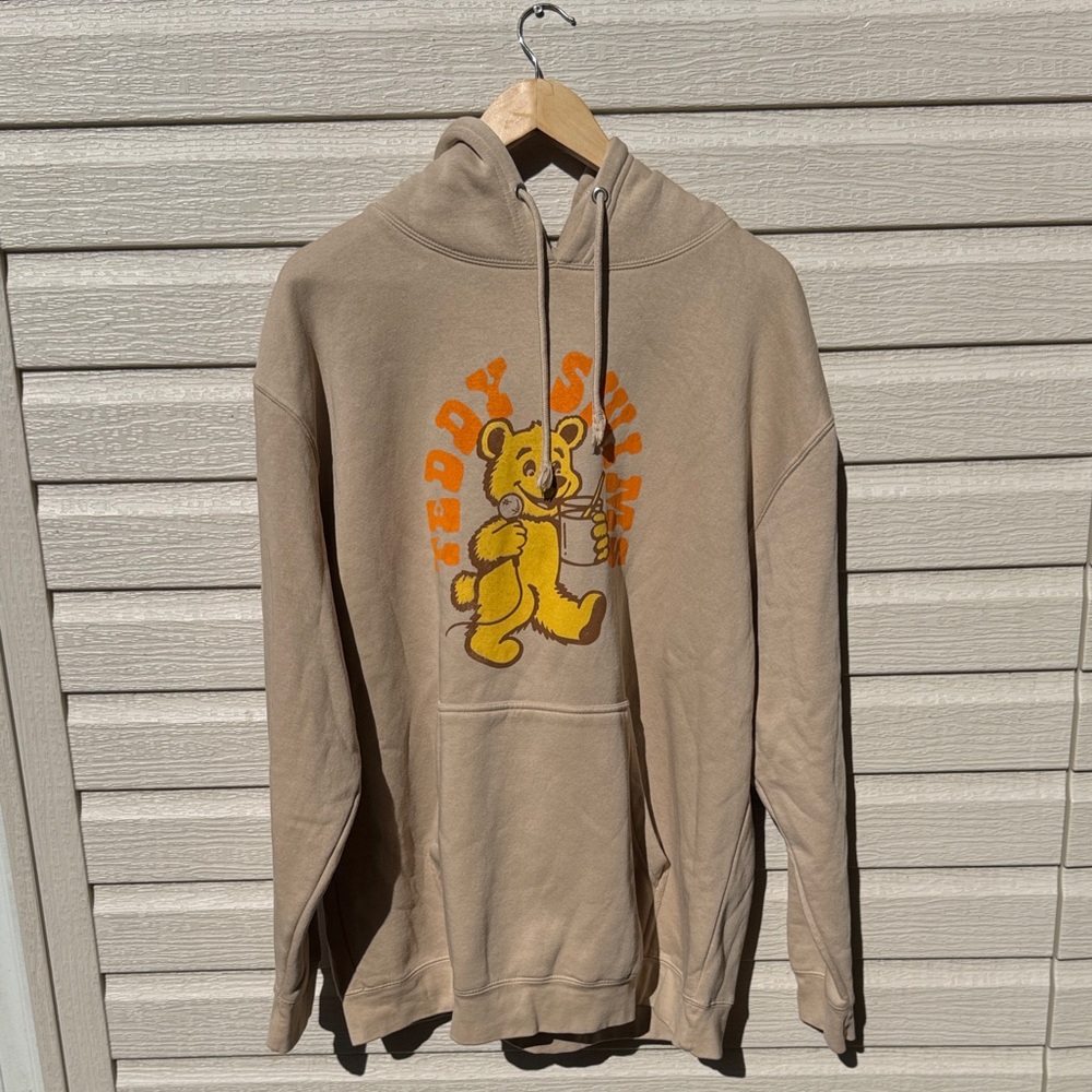Teddy swims hoodie xl beige 2025 tour concert bear